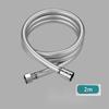 Reinforced Nylon Silk Shower Hose, Stainless Steel Anti-Scald, Anti-Tangle, Explosion-Proof, Flexible and Universal Fit