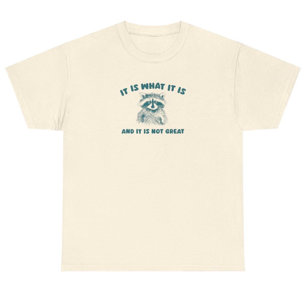 It Is what it is and it is not great - Raccoon Meme T Shirt - Unisex T shirt S