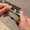Adjustable Chalcedony Peace Buckle Couple Bracelet Simple Rope Hand Chain For Lovers Friends