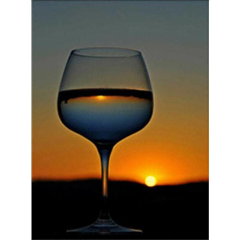 5D DIY Diamond Painting Wine Glass Art Diamond Embroidery Cross Stitch Kit Full Rhinestone Mosaic Home Decor