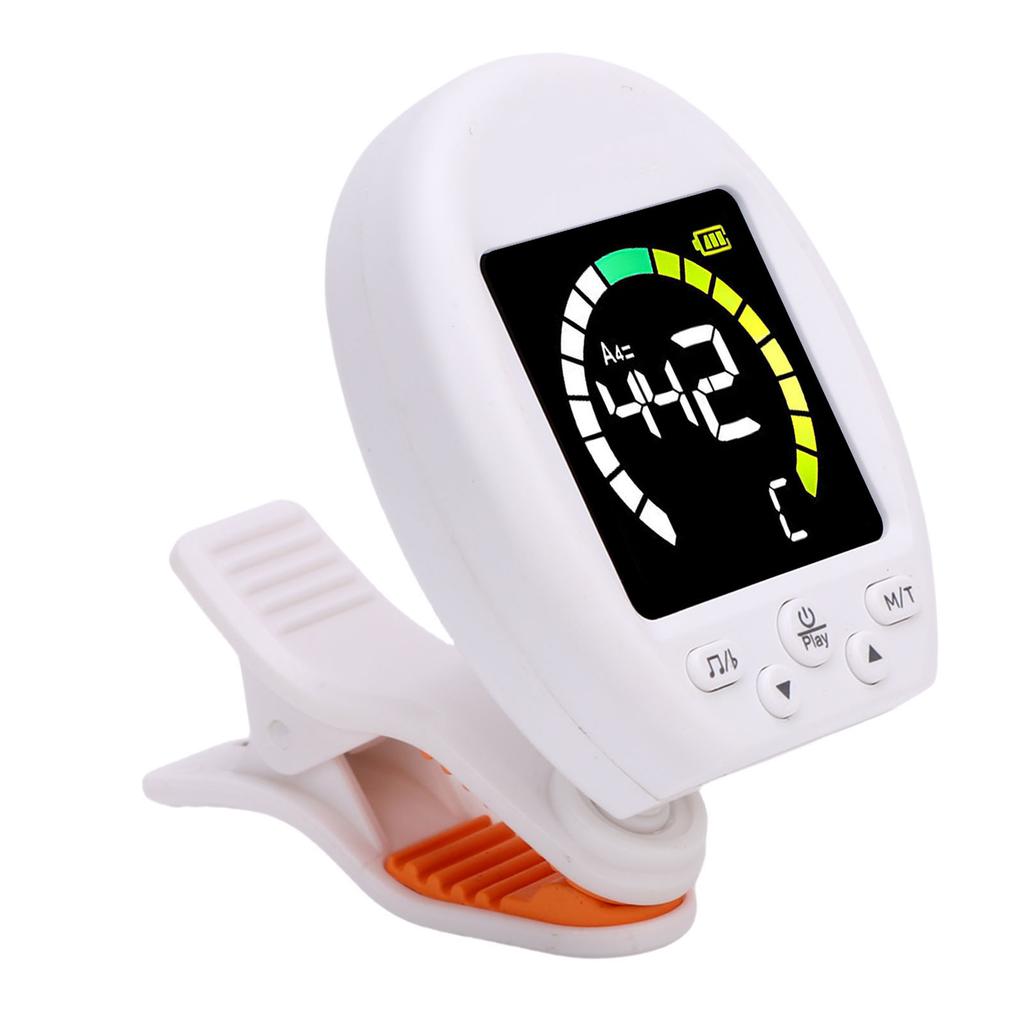 Digital Metronome Tuner Multifunctional Accurate Rotating Clamp Design High Sensitivity Guitar Tuner and Metronome