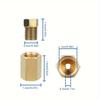 "12pcs 3/16"" (3/8-24 Inverted) Brake Line Fittings & Brass Unions - Durable Brass Construction - For Automotive Repair & Maintenance"