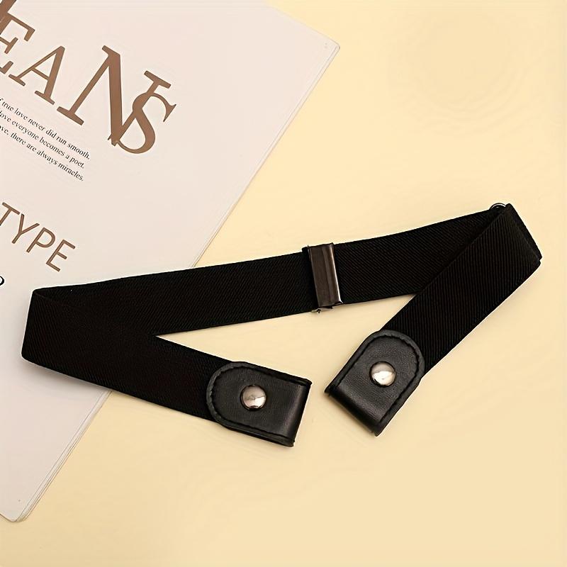 1PC Invisible Belt, Lazy Elastic Belt, Women's Adjustment Buckle, Men's Elastic Jeans, Belt Waistband, Tightened Waist Without Trace