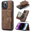 For iPhone 14 Pro Max Case 2 in 1 Leather+TPU Phone Cover Removable Card Holder