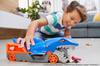 Hot Wheels Shark Chomp Transporter Playset with One Scale Car for Kids 4 To 8 Years Shark Bite Hauler Picks Up Cars In Its Jaws Stores Up To Five In