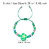 Bohemian Colorful Flower Charm Bracelets For Women Adjustable Pull String Summer Vacation Bangles Girls Party Jewelry Gift