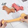 TPR Stress Ball Mini Dachshund Squeeze Toy Relief Simulated Dog Fidget Sensory Anxiety Soft Stretchy Animal Shape Home Office Desk