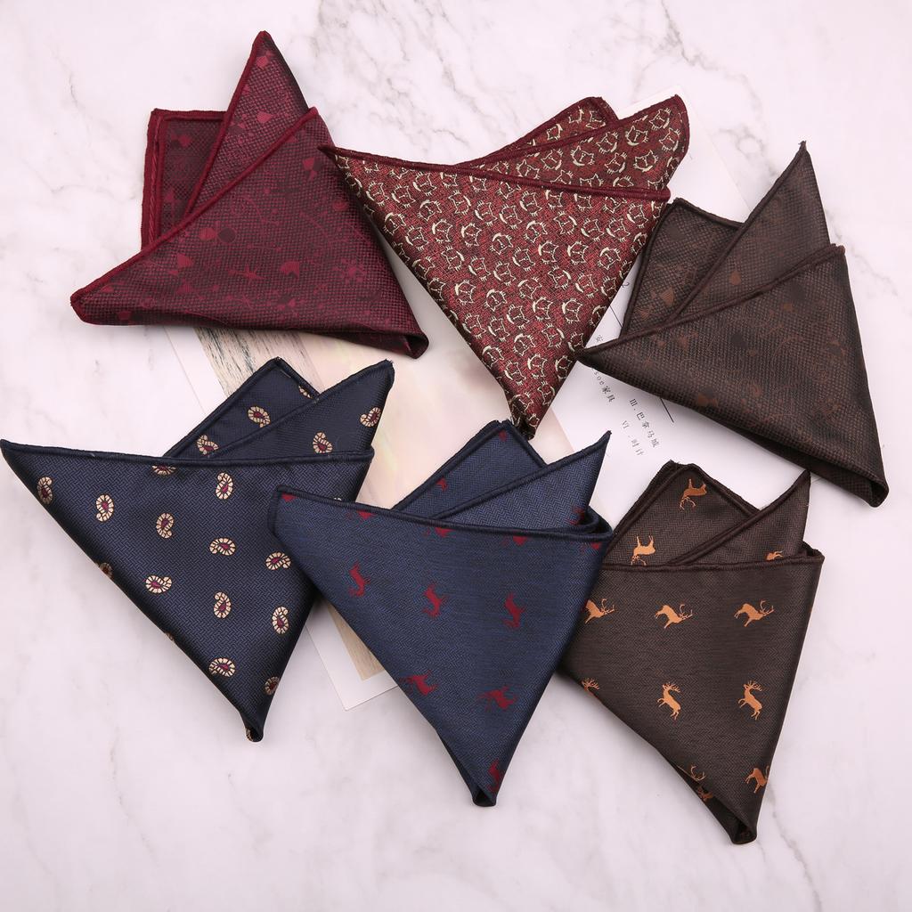 Men'S Retro Tie Dark Red Pattern British 8Cm High-End Formal Dress Casual, Professional Business Striped Wedding Tide