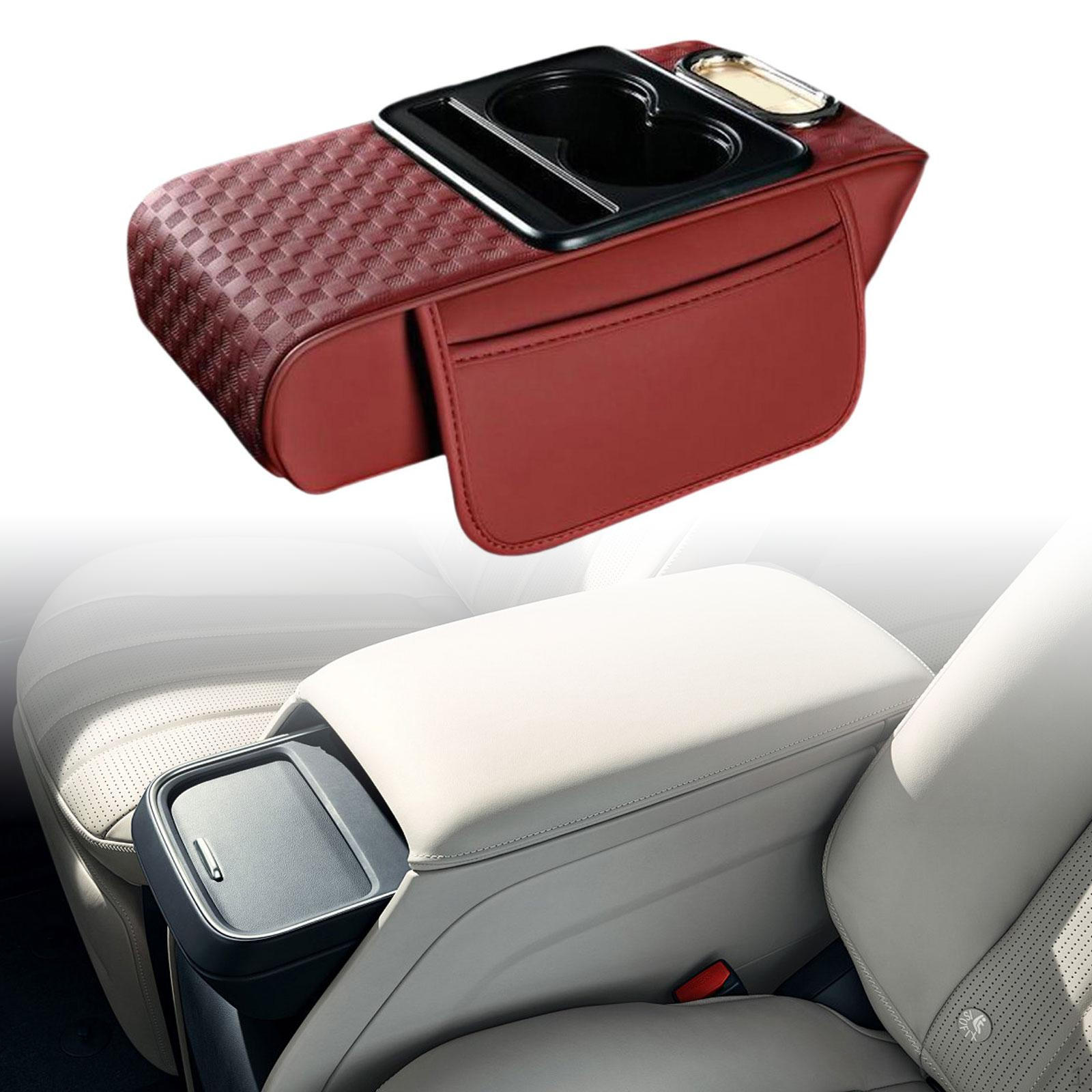 

Auto Armrest Cushion Center Console Cover Interior Organizer, Ergonomic Vehicle Arm Rest Car красный