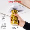 Round Can Opener Multifunction Non-Slip Labor Saving Self-Adhesive Jar Opening Kitchen Cabinet Under Lid Remover Accessories