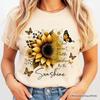 Sunflower Inspirational Quote T-and Kids Tshirt, When You Can’t Find the Sunshine Be the Sunshine Tee