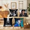 M-Michael Jackson Office Cushion Pillowcase Car Cushion Cover45X45CM Lumbar Pillowcase Sofa Pillowcover