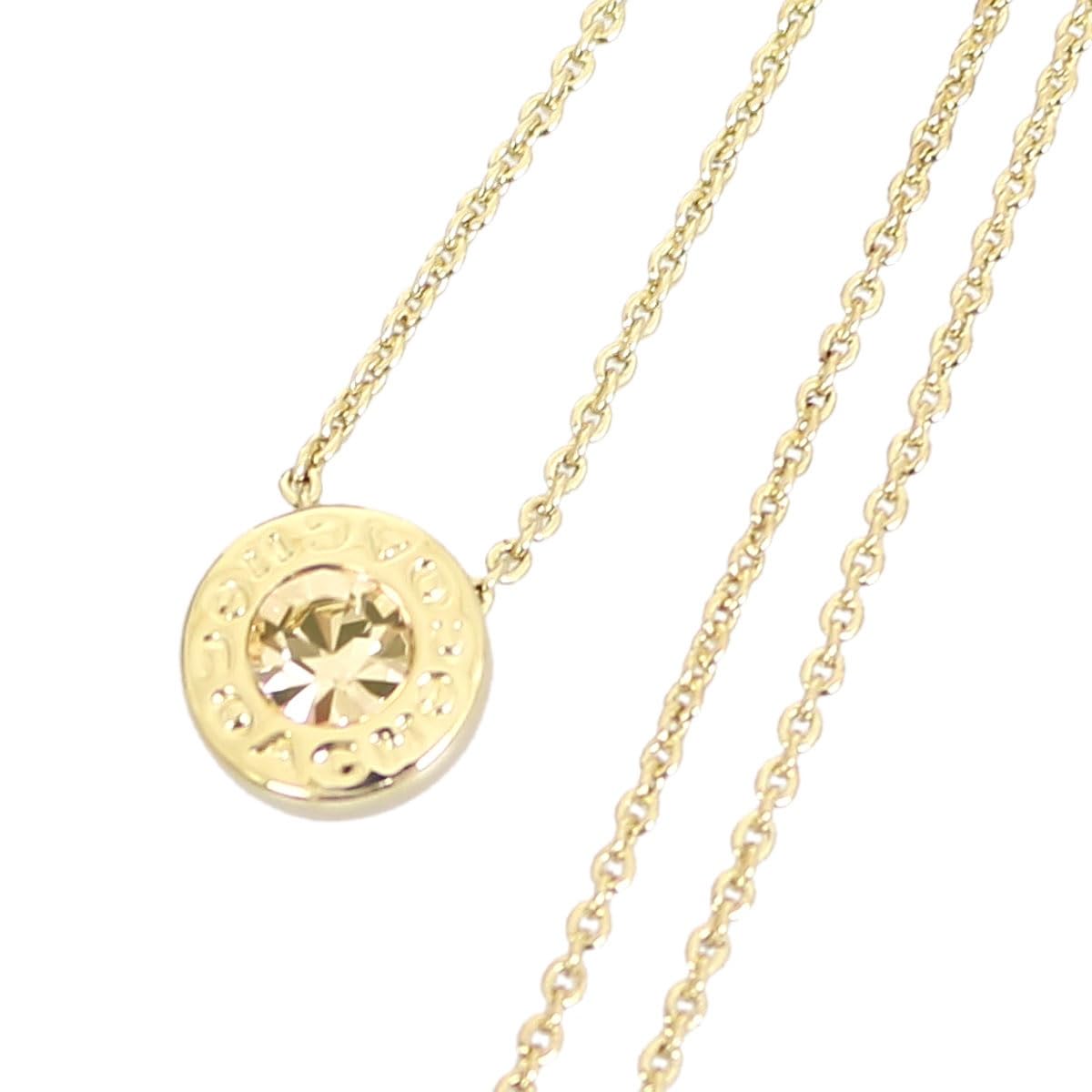 

Outlet Necklace Accessories Open Circle Stone Pendant for Women 54514 Gold [Coach] (3) [Used] золотой