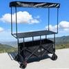 Adjustable Folding Carbon Steel Camping Table and Pushcart