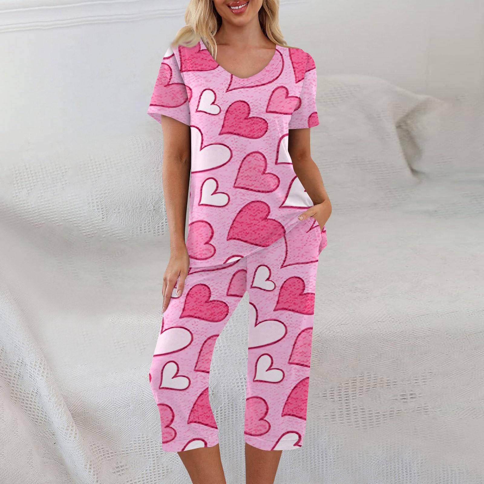 

Комплекты из 2 предметов для женщин, летний топ с короткими рукавами и брюки с карманами, мягкие комплекты для тренировок M