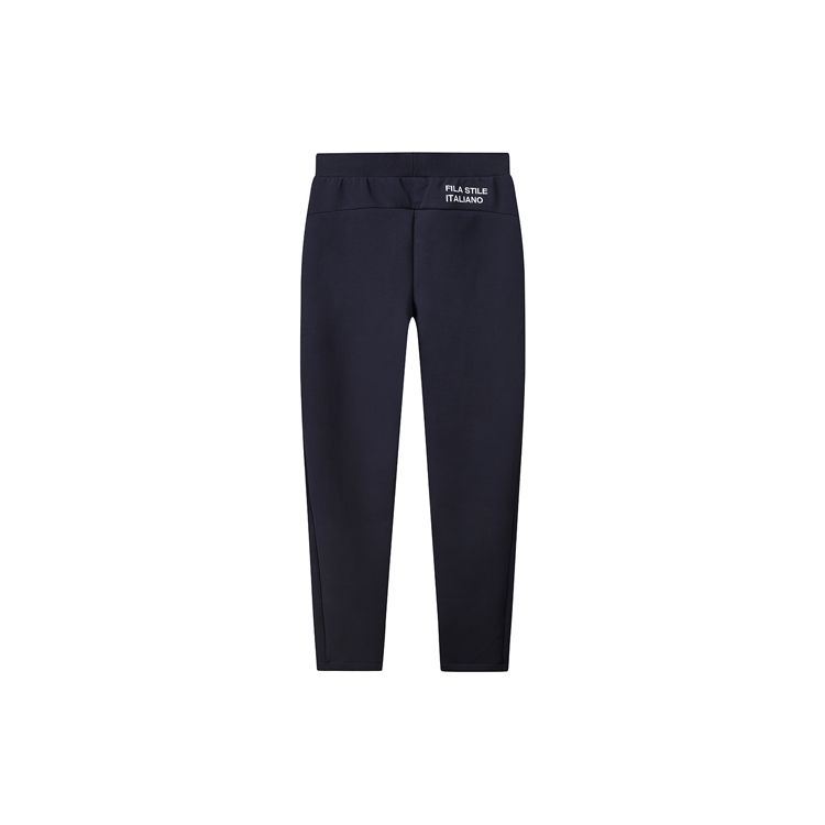 Fila Straight-Leg Casual Warm Knit Sports Trousers Men Bottoms Heritage-Blue F11M118617F-NV