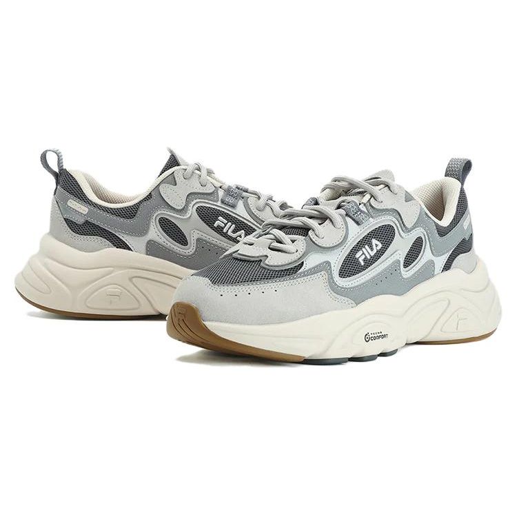 FILA Mars 1 Comfortable Sports Versatile Trendy Fabric Synthetic Leather TPU Wear-Resistant Breathable Low-Top Running Shoes Men sneaker F12M332117FQD