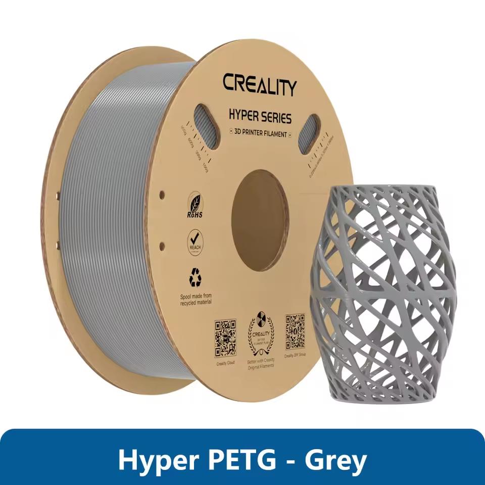 CREALITY Hyper PETG 3D Printer Filament 1.75mm Up to 600mm/s Waterproof HighSpeed Rapid PETG 1kg Dimensional Accuracy ±0.03mm