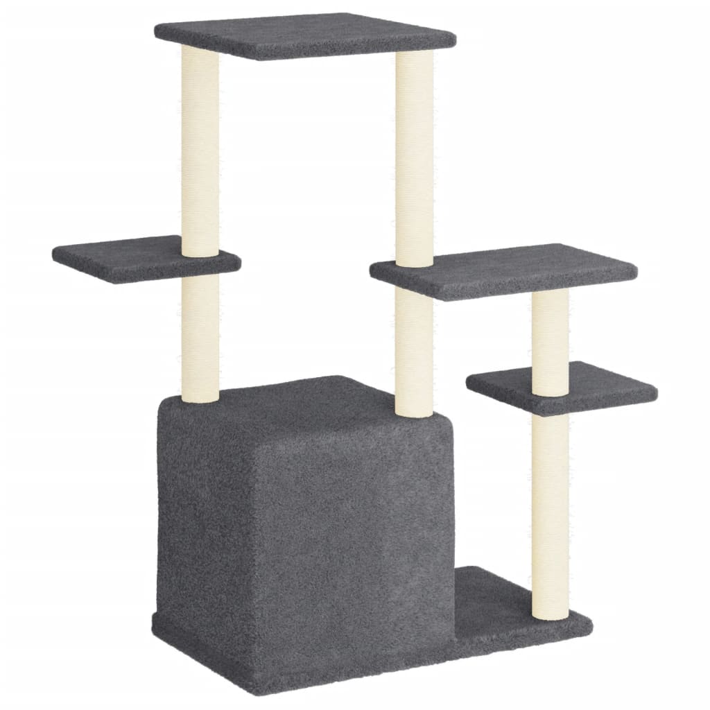 Scratching Post with Sisal Scratching Posts Dark Grey 97.5 cm
