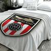 1PC Sunderland A.F Custom Name Patterned Flannel Blanket Suitable For All Seasons for Home Decor Warmth and Comfort Gifts Holiday Present