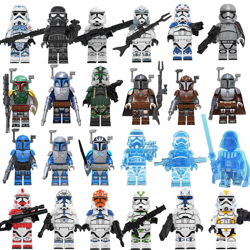 Star Movie Krieger Baustein Minifiguren Kleine Partikel Montage Figuren Kampf Spielzeug 24 Stile