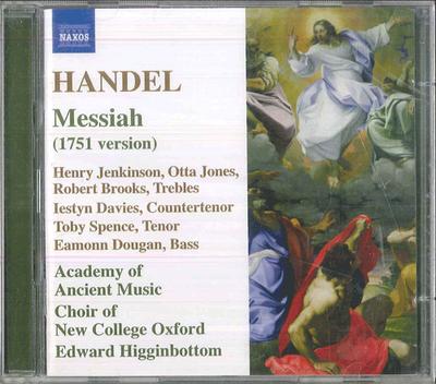 CD CHOIR OF NEW COLLEGE OXFORD THE AC  Handel  MESSIAH 857013132 NAXOS 2006 Europe Classical Used