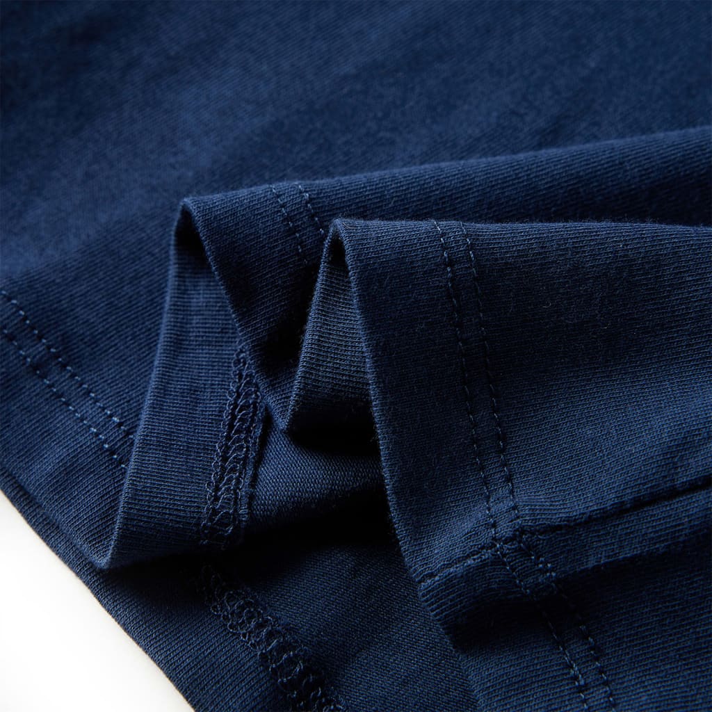 Kids Long Sleeve T Shirt Navy Blue 116