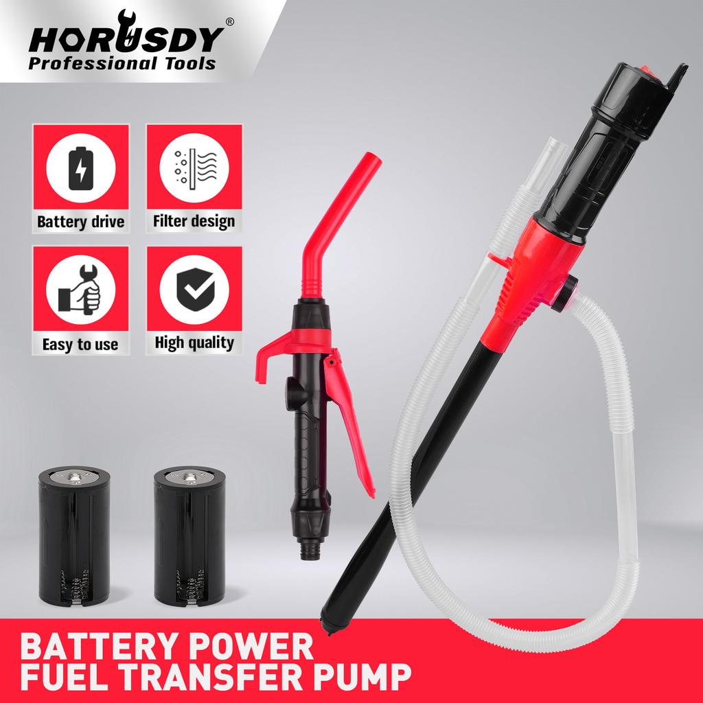 Battery-Operated Electric Oil Extractor Pump 95608S Portable Fuel Transfer Pump with Nozzle for Car Motorcycle