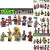 Children's Building Toy Plant Vs. Zombie Boy Mini Granule Toy