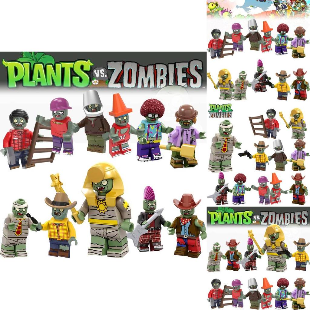 Children's Building Toy Plant Vs. Zombie Boy Mini Granule Toy