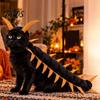 Unique Pet Party Clothing Centipede-Look Cat Costume, Halloween Outfit, Stuffed Plush Segmented Body with Funny Costumes Adjustable Straps,