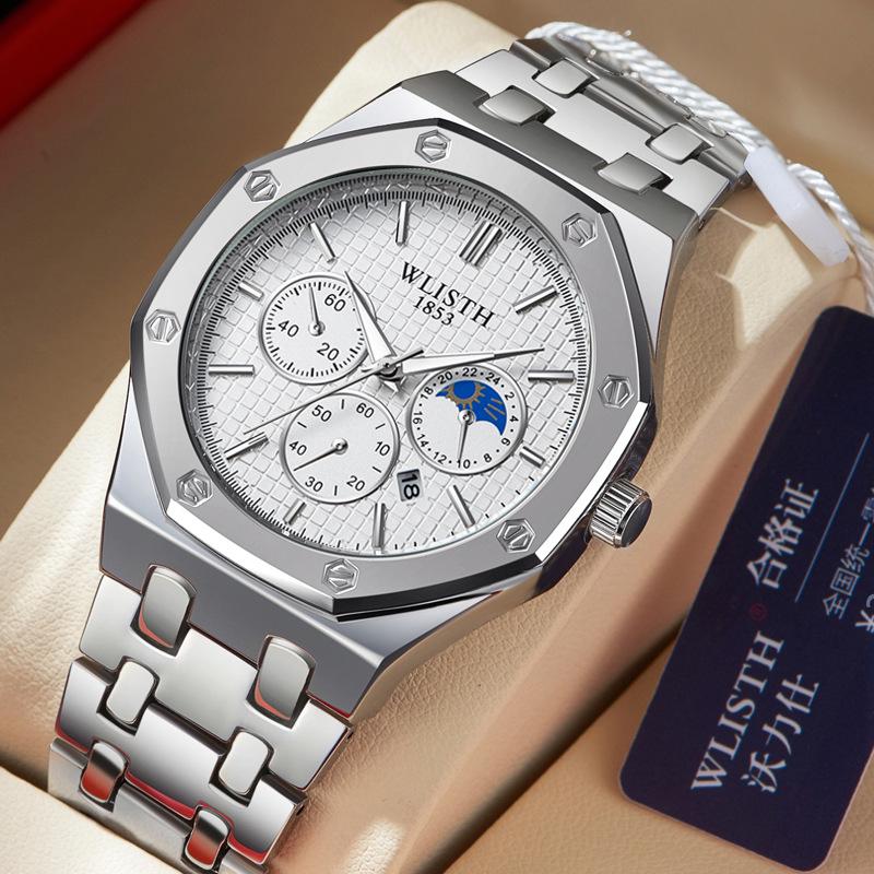 Men s Waterproof Luminous Quartz Business Calendar Watch