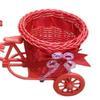 Bicycles Woven Basket Versatiles Rattans Bike Mounted Planter For Indoor Outdoor Flower Arrangements