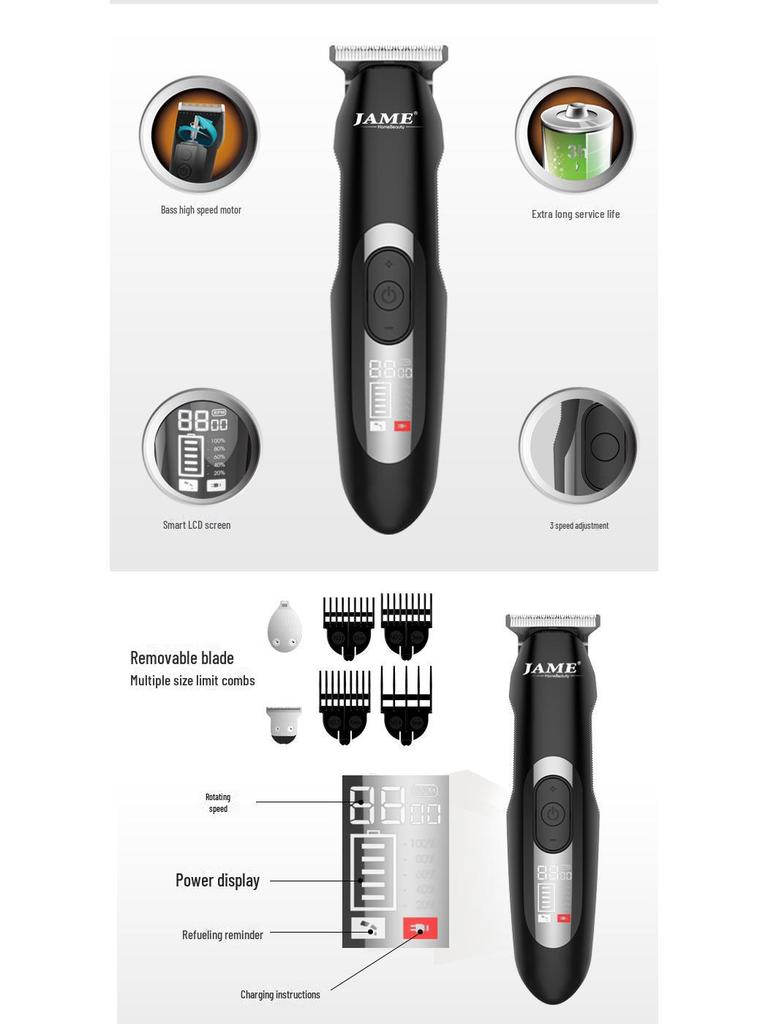 Elektrischer selbstrasierender Haarschneider und Rasierer für den Heimgebrauch mit Glatze