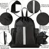 Outdoor-Sport-Rucksack, leicht, faltbar, mit Kordelzug, Sporttasche, Basketball, Fußball, Trainingstasche, Reisetasche