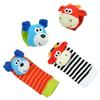 Baby Infant Developmental Wrist Strap Foot Socks Rattle Bug Finders Toy