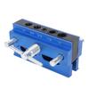 Self Centering Dowel Jig with 6 Bushings Adjustable Width Wood Doweling Drill Guide Block for Woodworking Biscuit