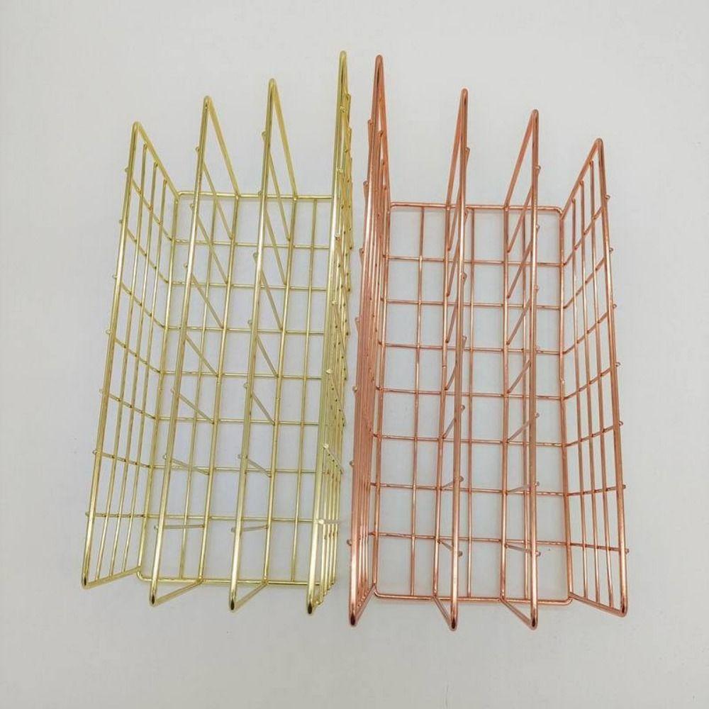 Metall Zeitschriftenständer Ablage Robustes Dokumentenregal Schreibtischzubehör