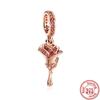 Fit Original Pantaro Charms Bracelet Mother's Day Gifts Women Zircon 100% 925 Sterling copper Forever Family Love Mom DIY Beads