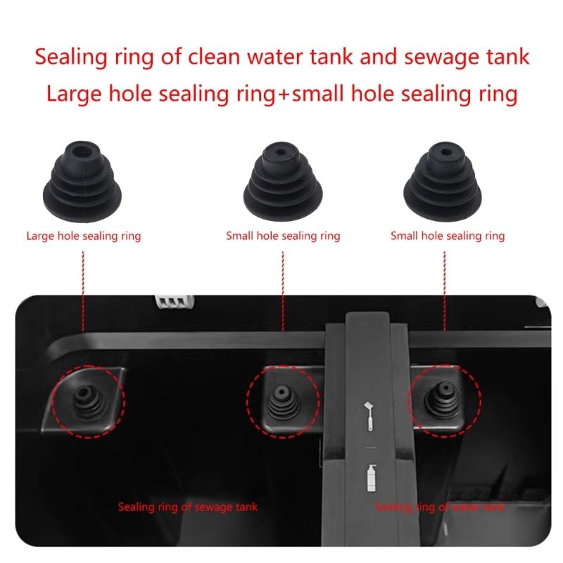 Sweeping Robot Accessories Tanks Cleaning Water Tanks Rubber Plug Sealing Rings Part for T10/T10 PLUS/X1/X1 PLUS