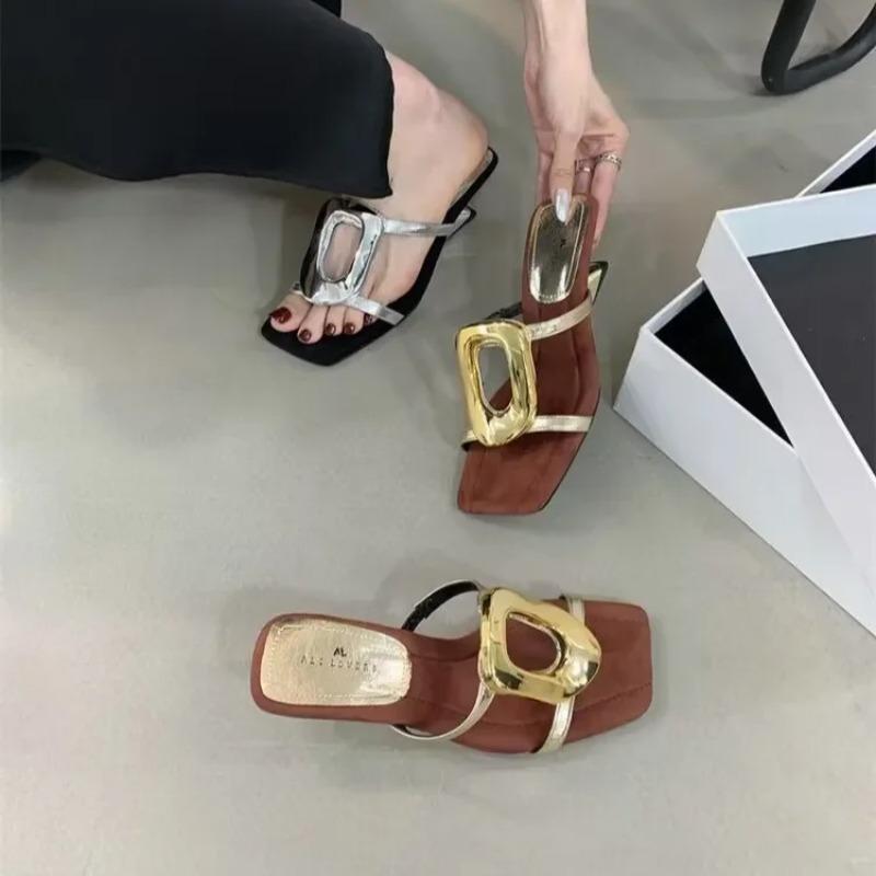 Fashion Gold Sexy Designer Wedding Elegant Shoes Women Sandals Stiletto High Medium Heel Open Toe Luxury Fashion Party Women Shoes