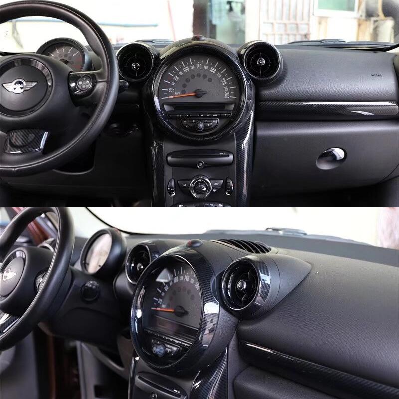 Car Dashboard Decoration Stickers For MINI Cooper S JCW R60 R61 Countryman Accessories Car Air Conditioning Outlet Ring Cover