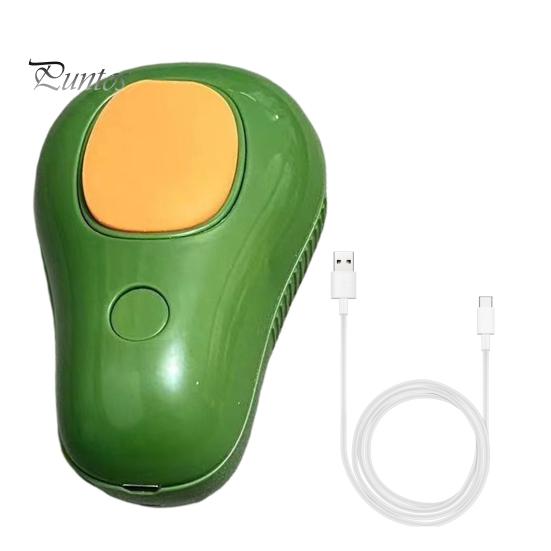 

1 комплект Steamy Cat Brush 3-в-1 Самоочищающаяся массажная щетка для домашних животных Нежная расческа для ухода за собаками зелёный