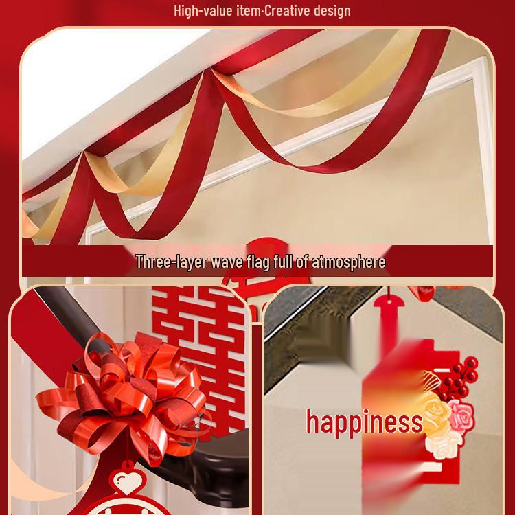 Wedding Stair Decoration Kit: Creative Escalator Flowers & Ribbons for Handrail Arrangement