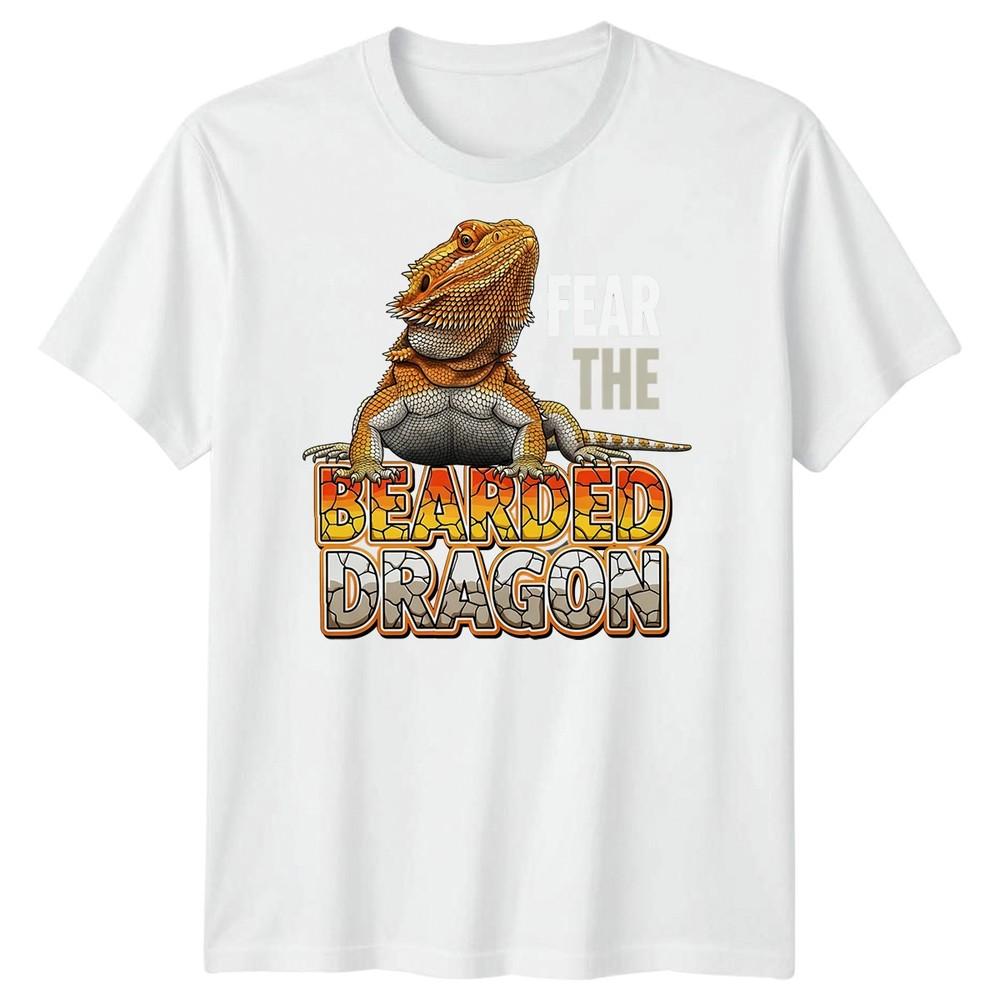 Fear The Bearded Dragon Reptiles Animals Mens TShirt