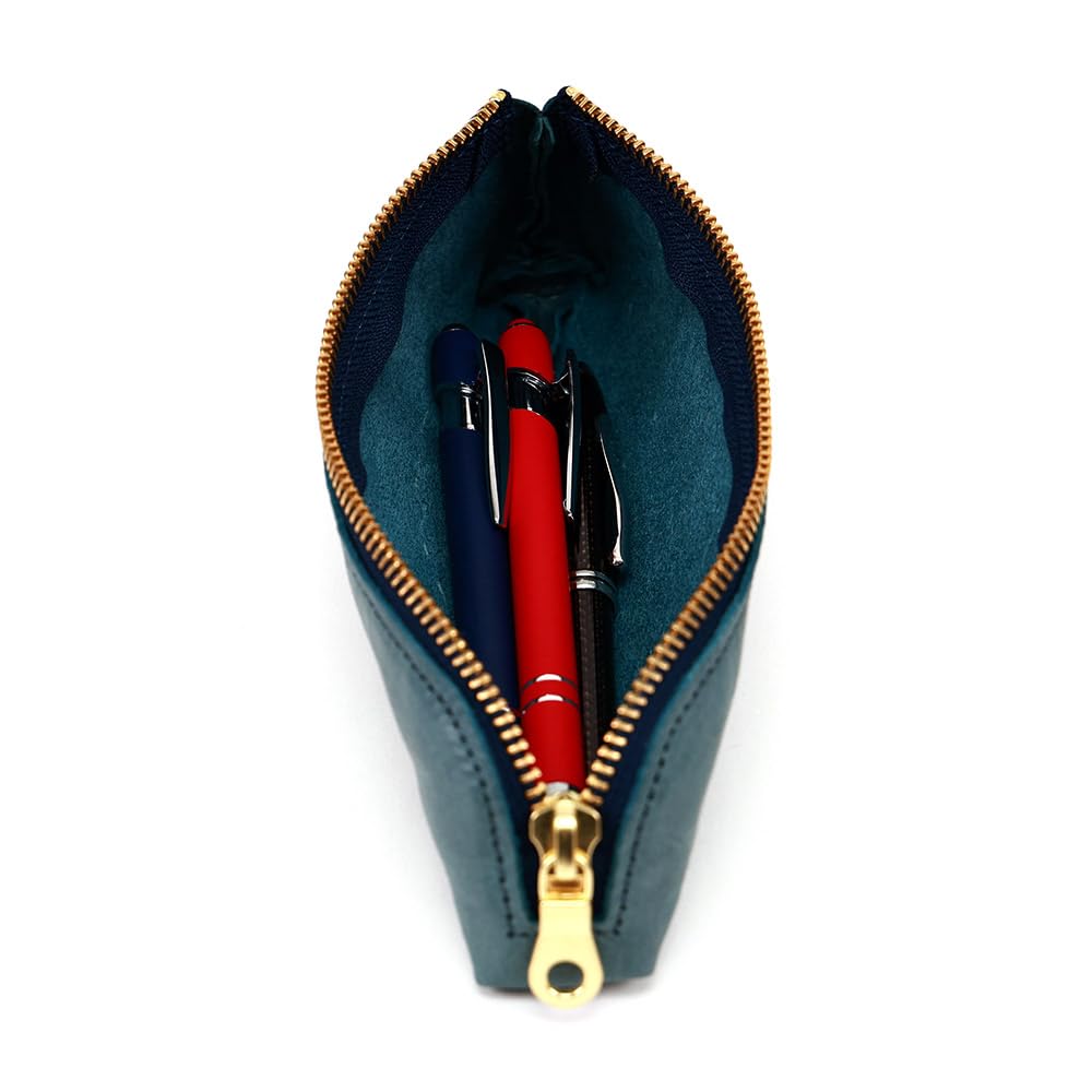 AGILITY Affa "Ferret" Pencil Case, Soft, Stylish, Cute, Genuine Leather, Slim Fit, for Men and Women