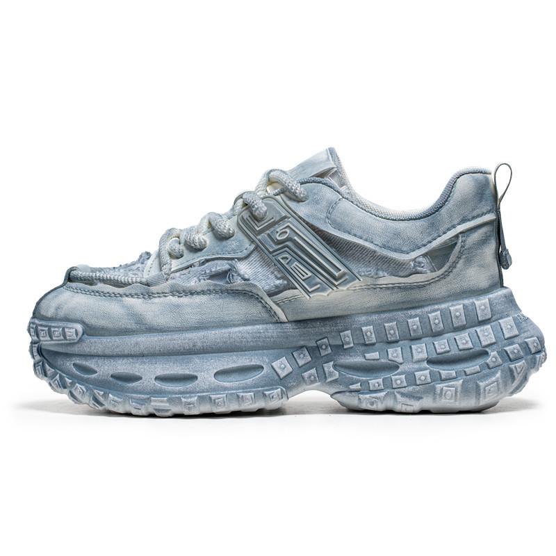 

Men s shoes summer breathable casual shoes 2025 new men s youth sports running thick sole heightening dad shoes tide 44