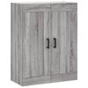 Highboard Grey Sonoma 69.5 X 34 X 180 Cm Particleboard