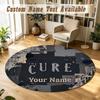 Round Rug Custom NameThe Cure Pattern Non Slip Carpet Home Floor Decor
