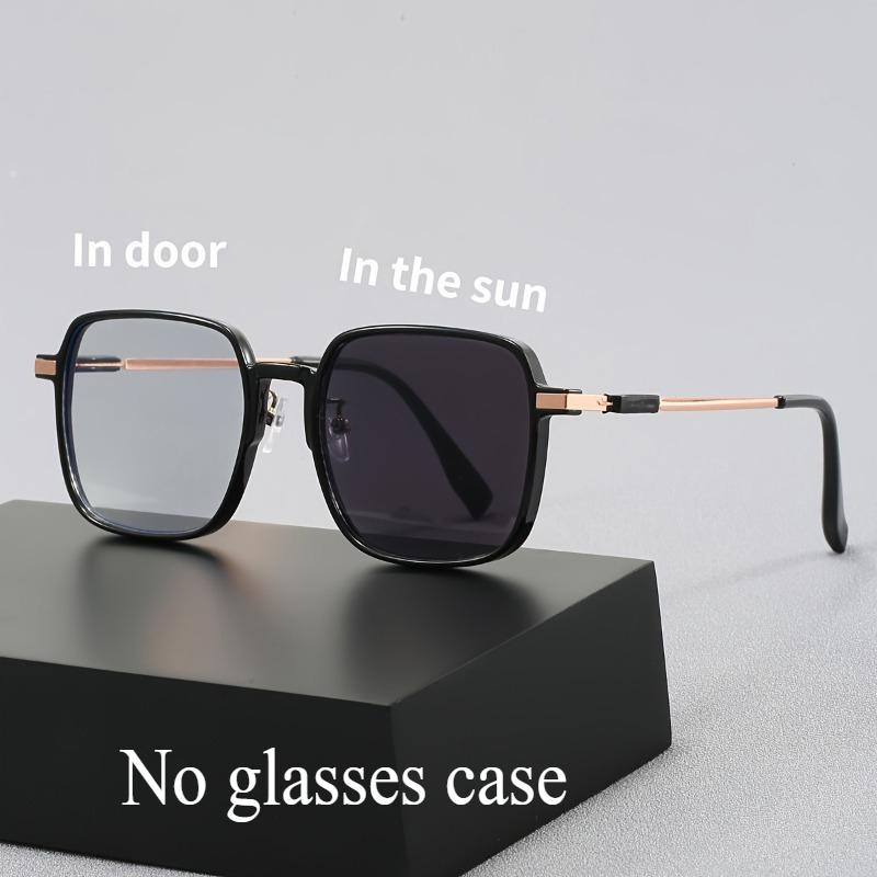 1 para okularów unisex kwadratowych fotochromowych zmieniających kolor do telefonu i komputera - Stylowe i wszechstronne okulary